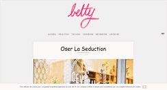 Desktop Screenshot of leblogdebetty.com
